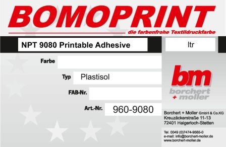 NPT-9080 Printable Adhesive
