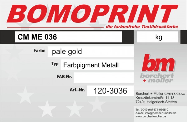 Bomoprint CM ME Farbpigmente