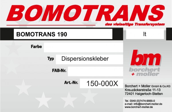 BOMOTRANS BOND 190