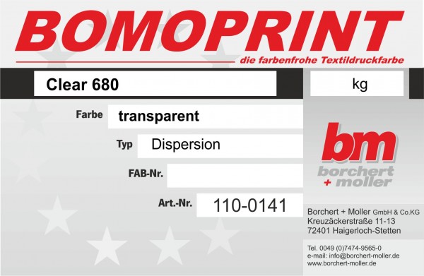 Bomoprint Clear 680 FF