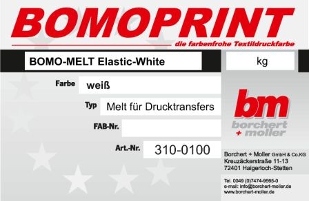 Bomo-Melt Elastic White