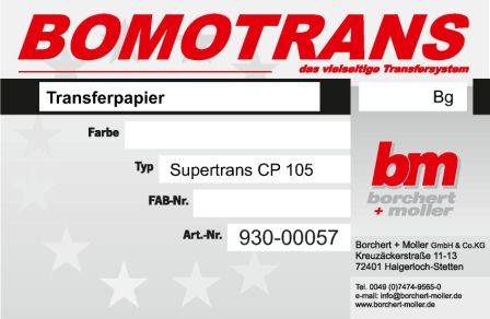 Supertrans-Papier CP 105