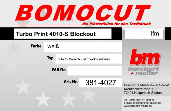 Turbo Print 4010-S Blockout