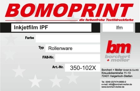 Inkjetfilm IPF / Rollenware